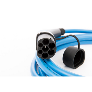 Ladekabel Typ 2 blau go-e 2,5 m - 7,5 m (bis 22 kW)